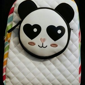 LUV BETSEY JOHNSON Panda Backpack Rainbow